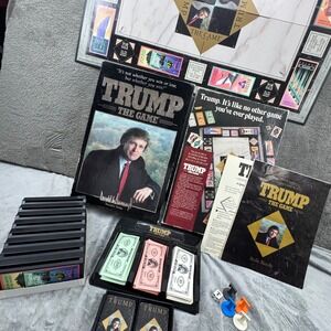Milton Bradley Trump The Game Board Game 1989 Vintage Good Real Estate Strategy
